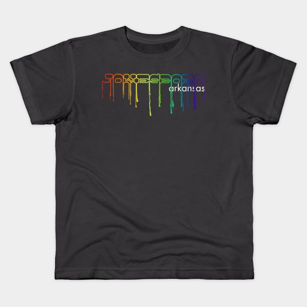 Jonesboro Drip Kids T-Shirt by rt-shirts